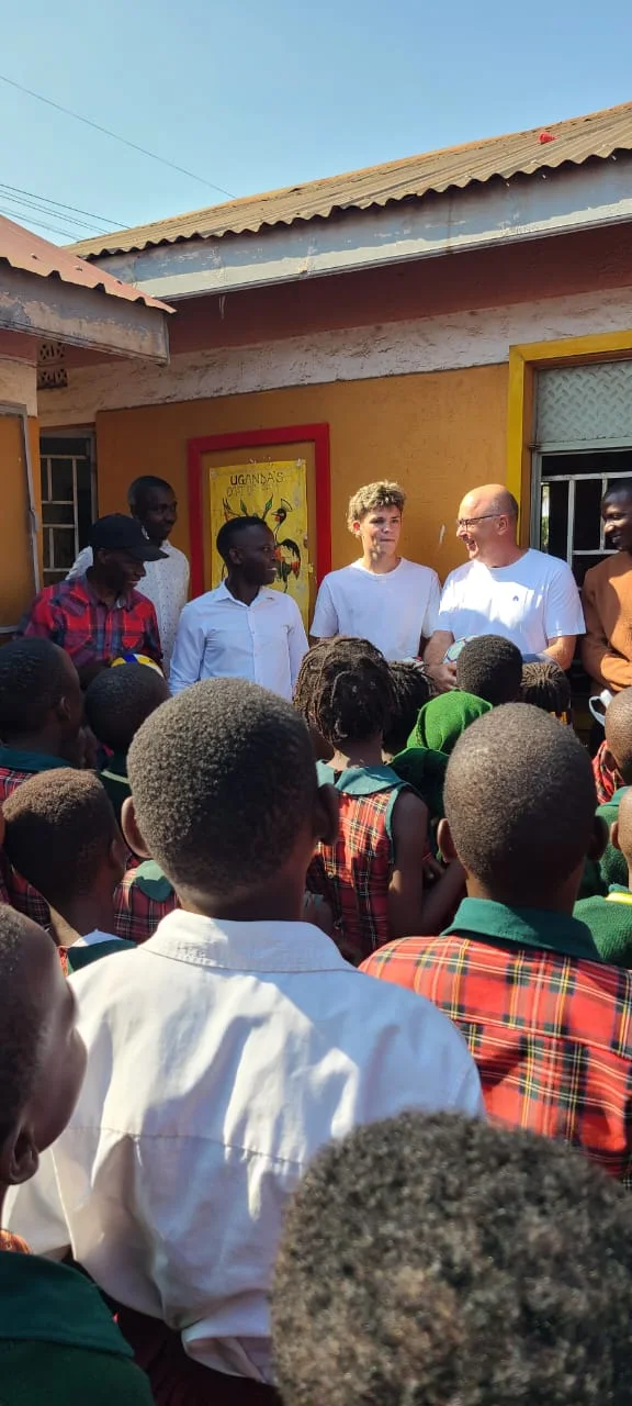 Assembly donation handover — School visit